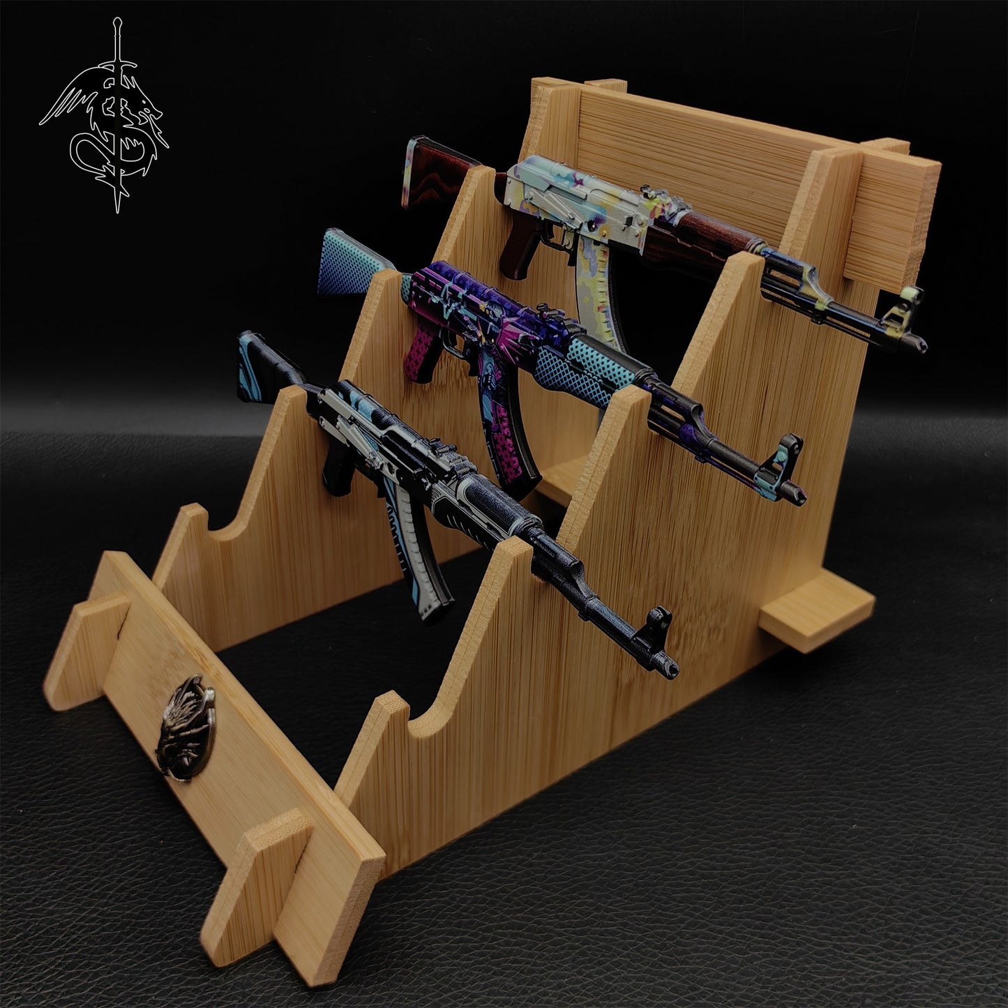 AK-47 Neon Rider Case Hardened And Vulcan Skin Gun Model 3 In 1 Pack