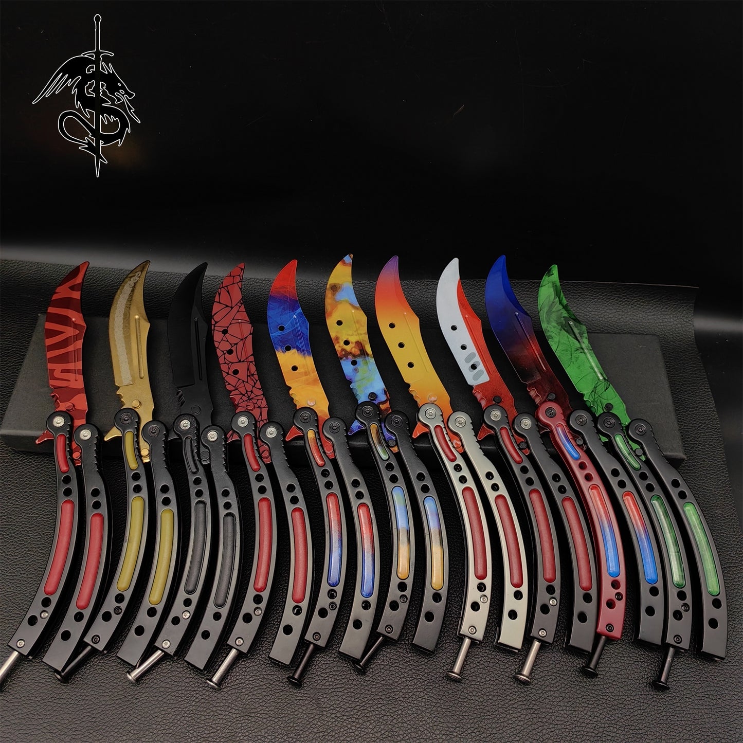 CS Balisong Butterfly Trainer Knife 10 In 1 Pack