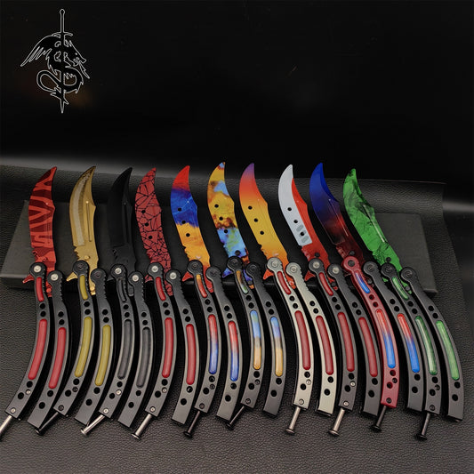 CS Balisong Butterfly Trainer Knife 10 In 1 Pack