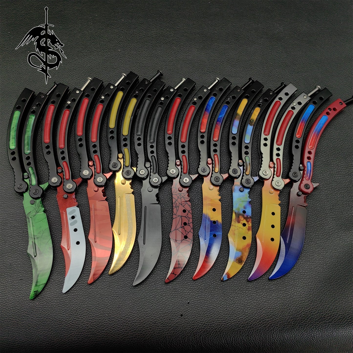CS Balisong Butterfly Trainer Knife 10 In 1 Pack
