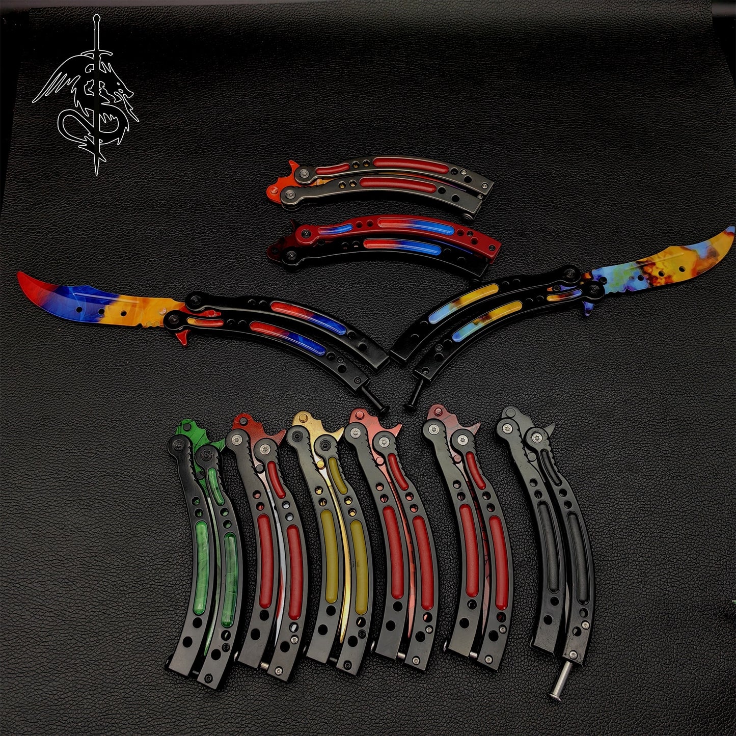 CS Balisong Butterfly Trainer Knife 10 In 1 Pack