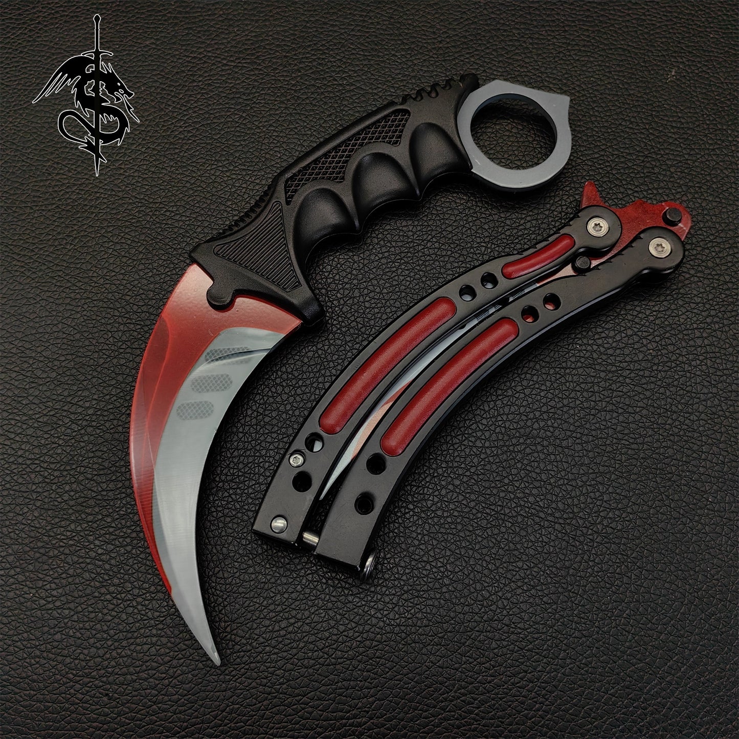 Autotronic Skin Karambit Trainer & Balisong Knife Gift Case