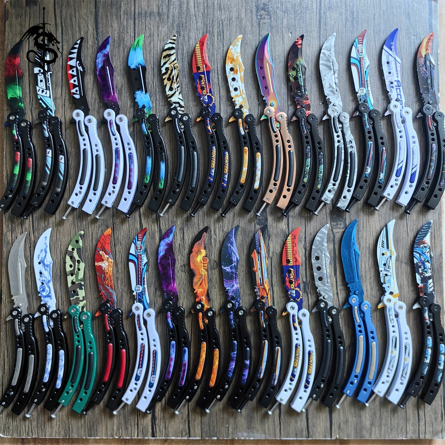 GO Game Steel Balisong Trainer Knife Collection