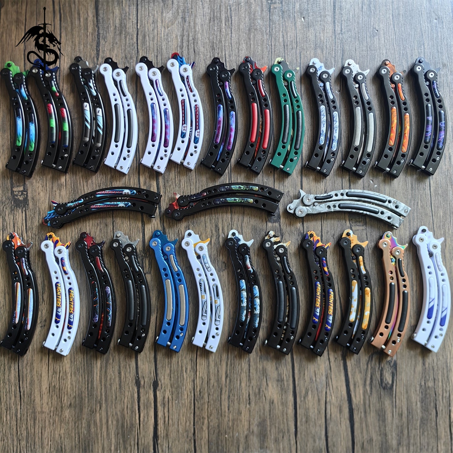 GO Game Steel Balisong Trainer Knife Collection