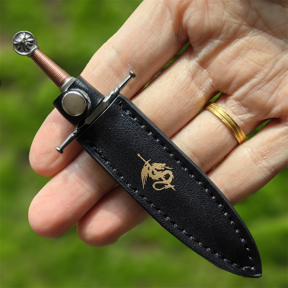 Geralt Wolf School Steel Sword EDC Knife
