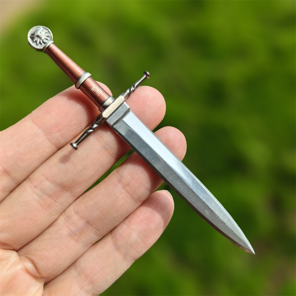 Geralt Wolf School Steel Sword EDC Knife