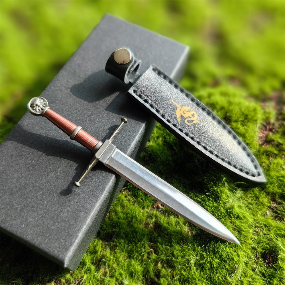 Geralt Wolf School Steel Sword EDC Knife