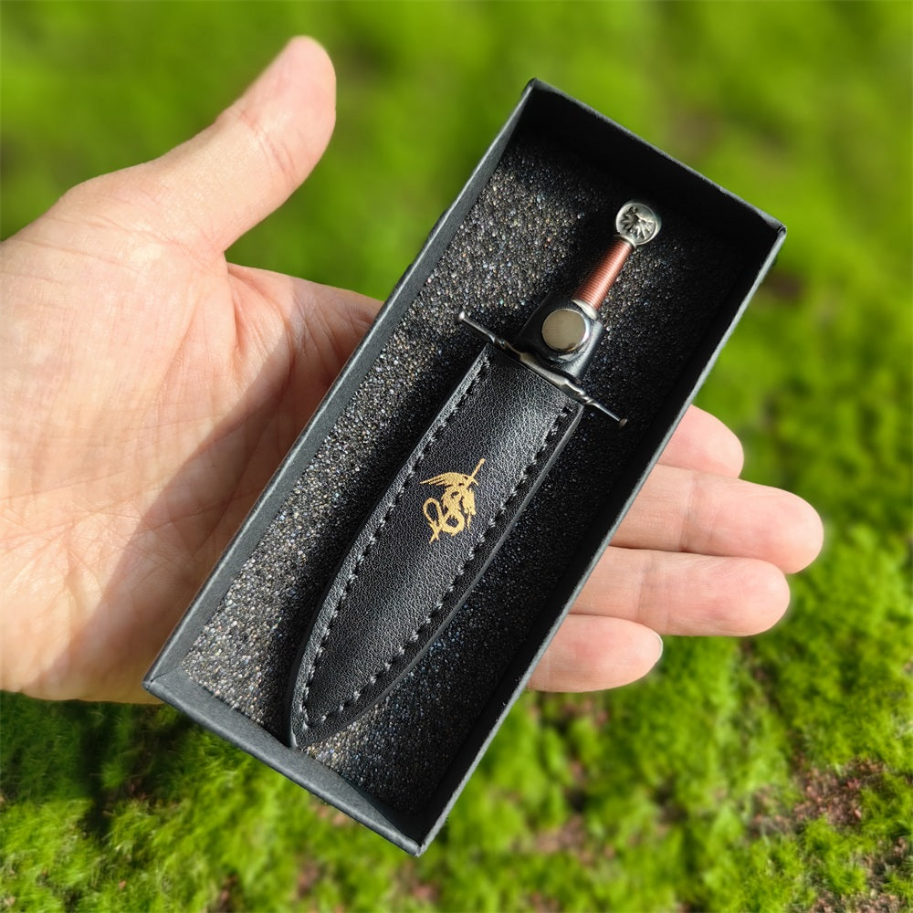 Geralt Wolf School Steel Sword EDC Knife