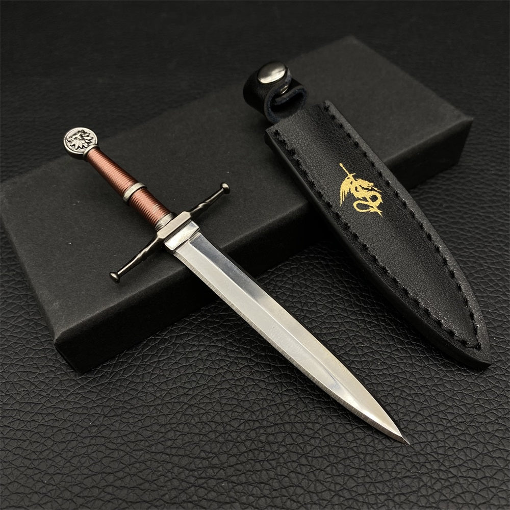 Geralt Wolf School Steel Sword EDC Knife