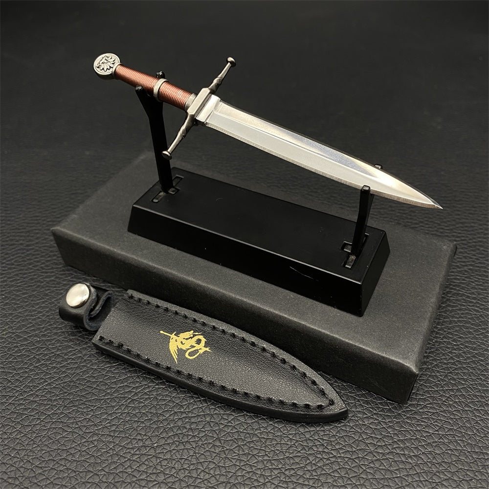 Geralt Wolf School Steel Sword EDC Knife