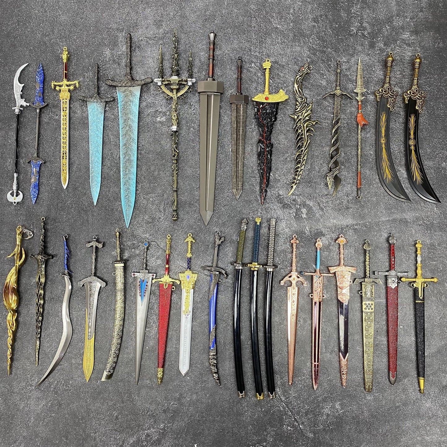 ER Swords Weapons Metal Replicas Miniature All