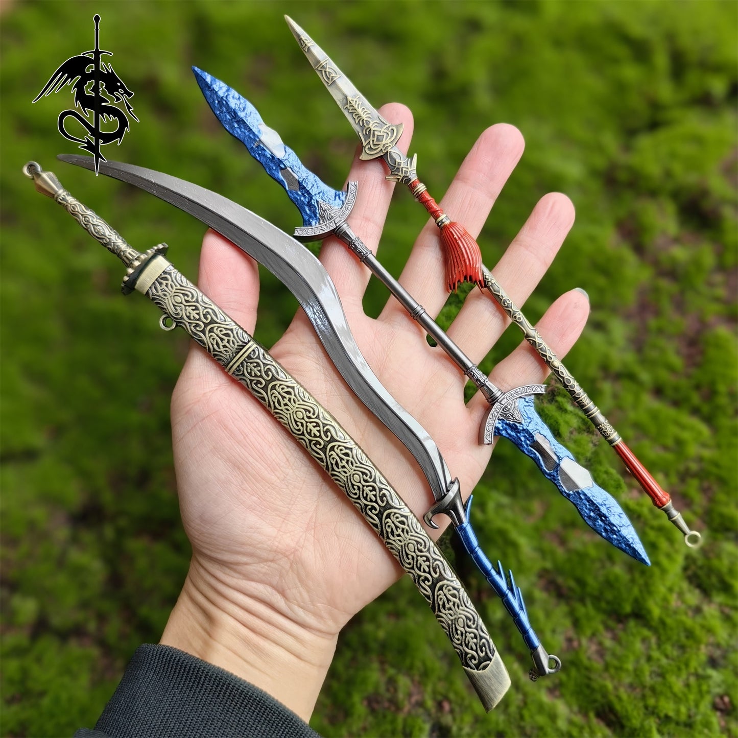 Game Metal Weapons Replicas With Gift Box
