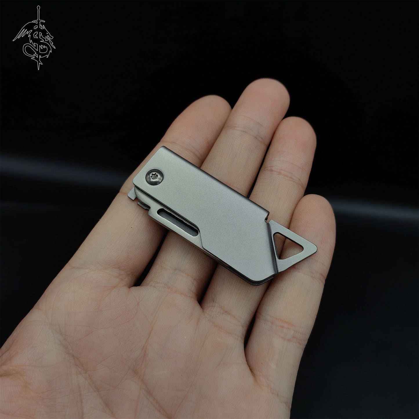 Steel Handle Tiny EDC Folding Knife USA Stock
