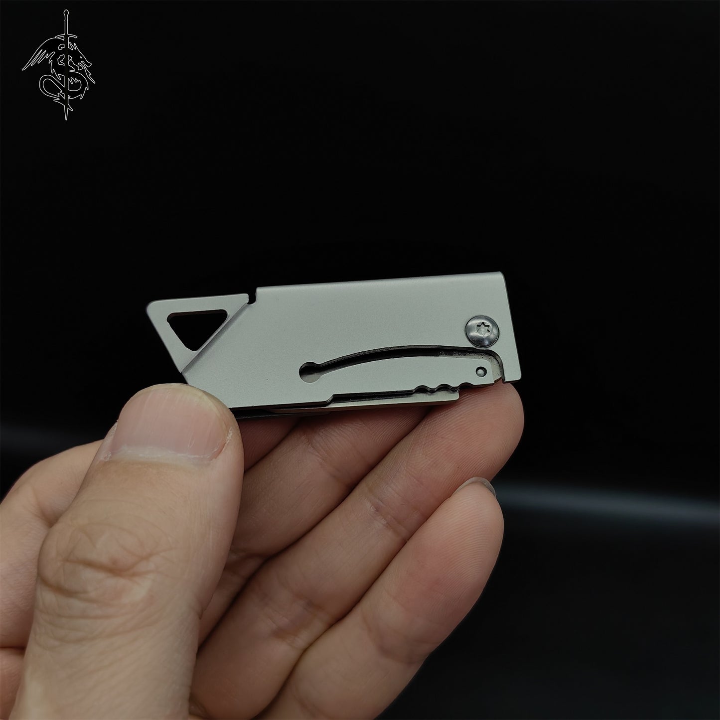 Steel Handle Tiny EDC Folding Knife USA Stock