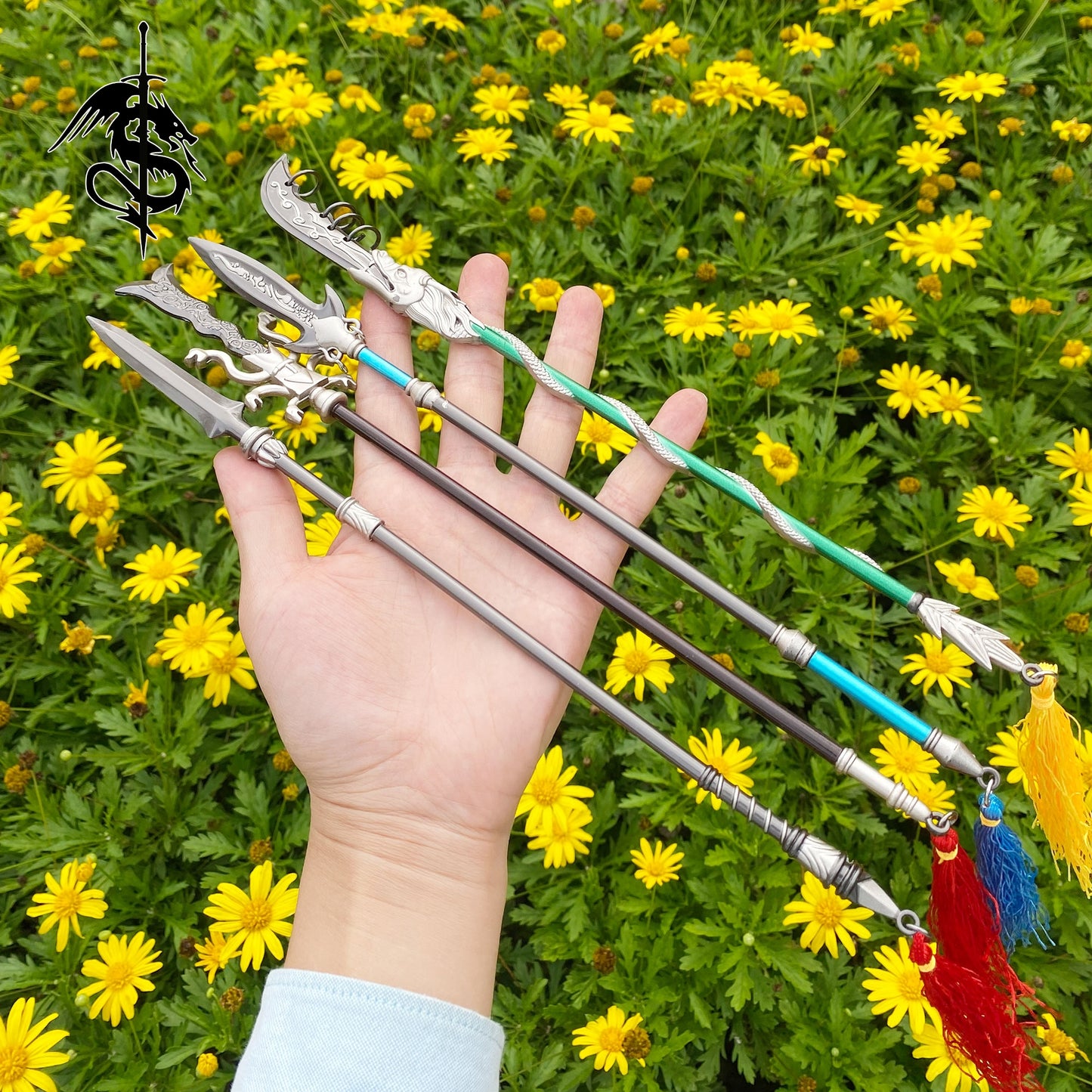 Three Kingdom Five Tiger Generals Weapons 5 In 1 Gift Box