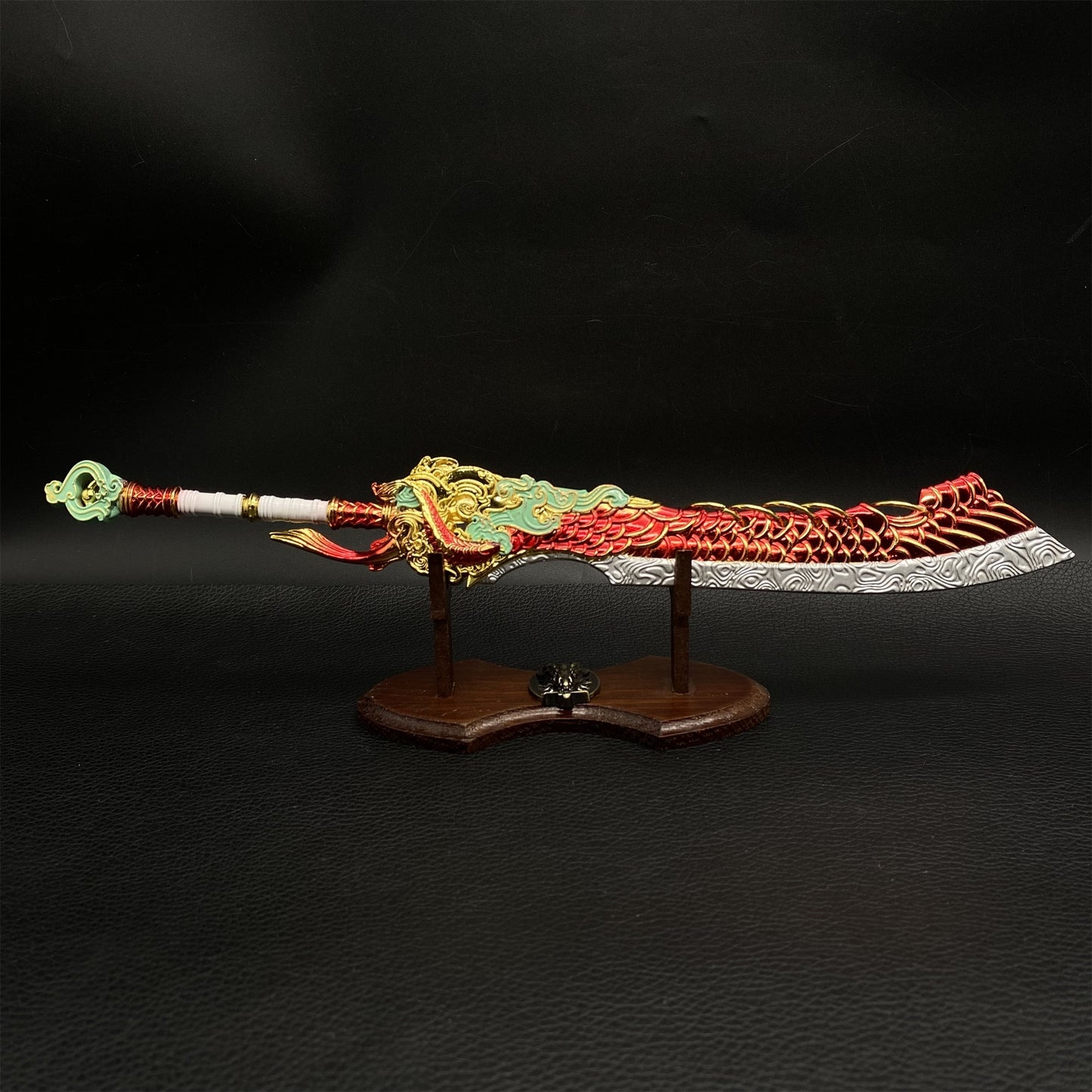 Eastern Mythical Beast Azura Dargon Golden Lion Broadsword Cool Greatsword Metal Arts