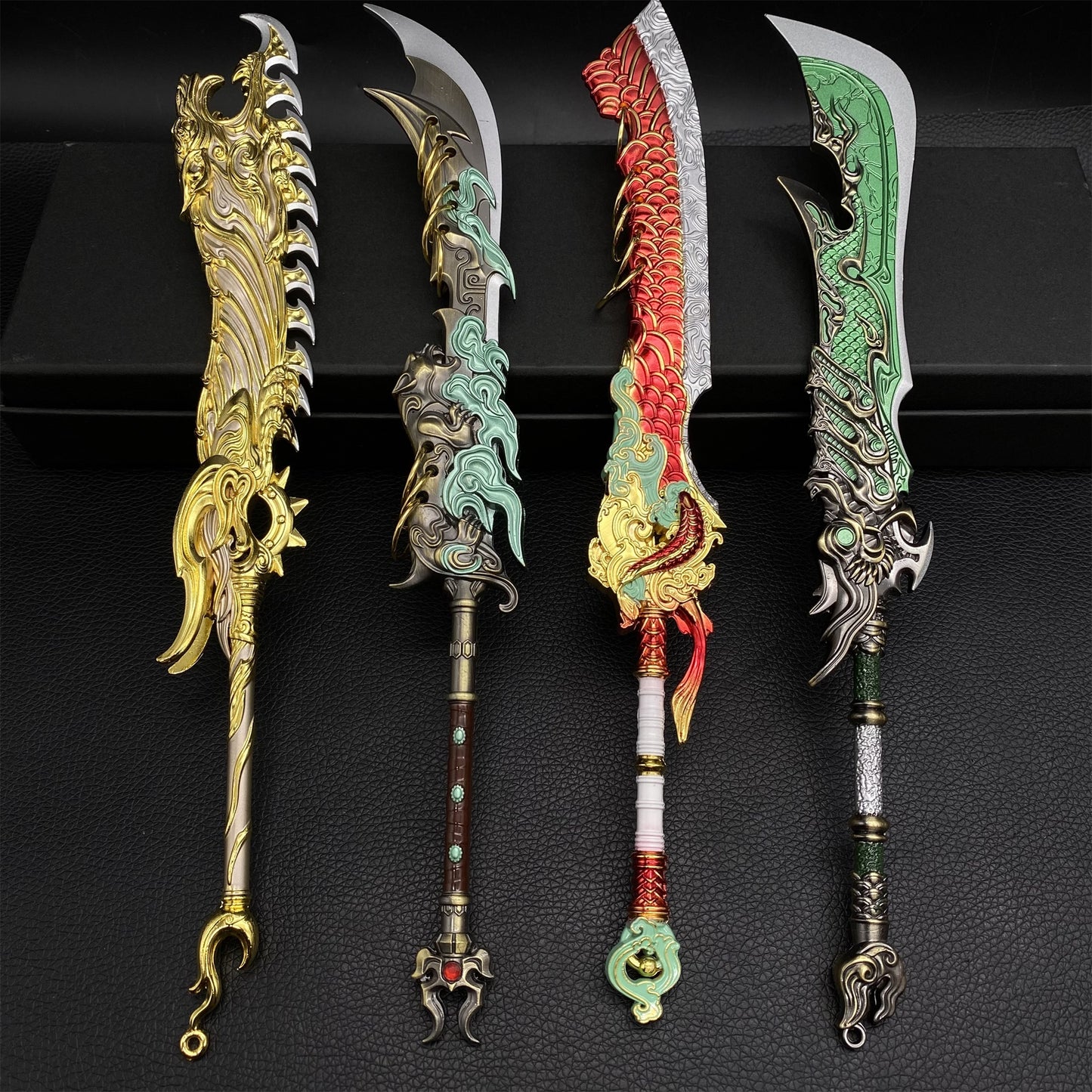 Eastern Mythical Beast Azura Dargon Golden Lion Broadsword Cool Greatsword Metal Arts