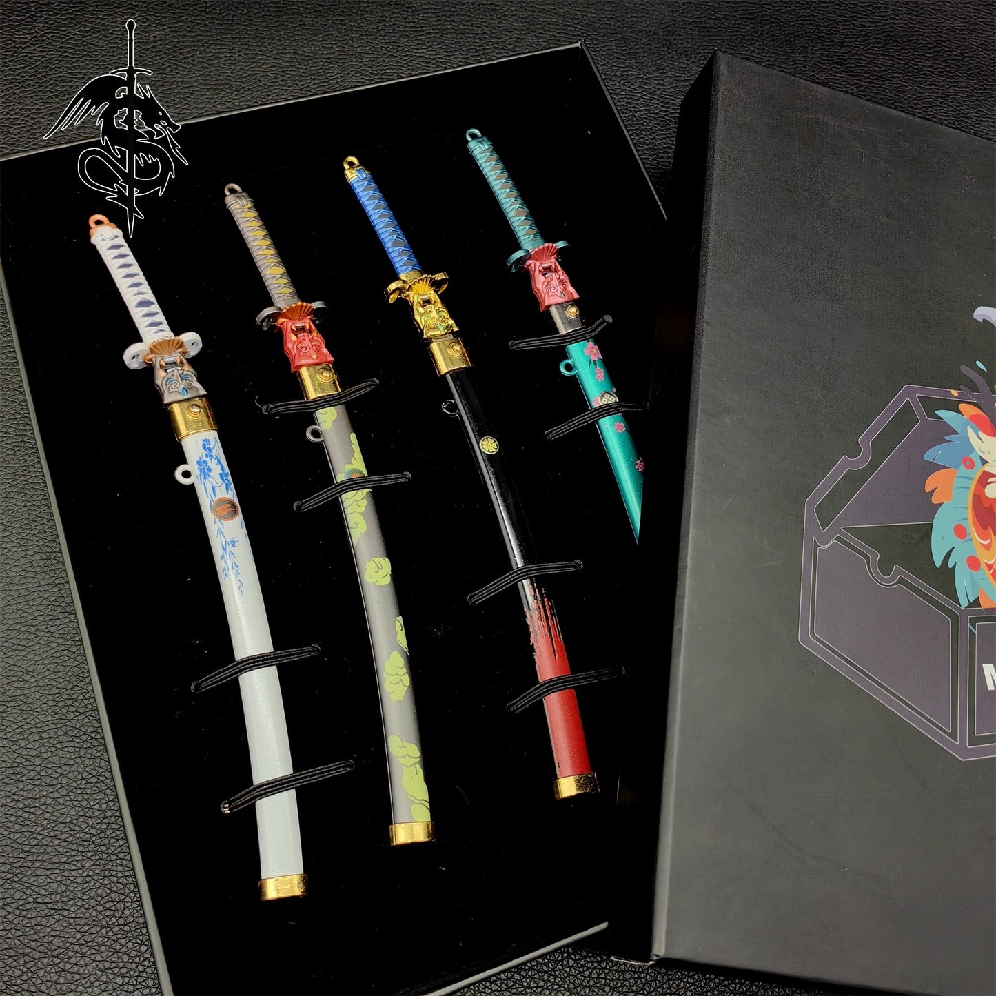 Val ONI Katanas Miniature 4 Version Gift Box