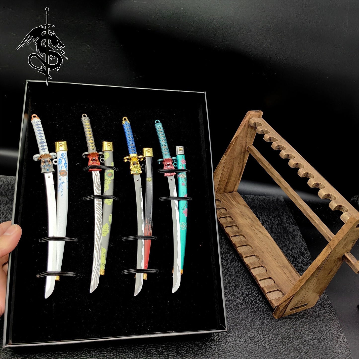 Val ONI Katanas Miniature 4 Version Gift Box