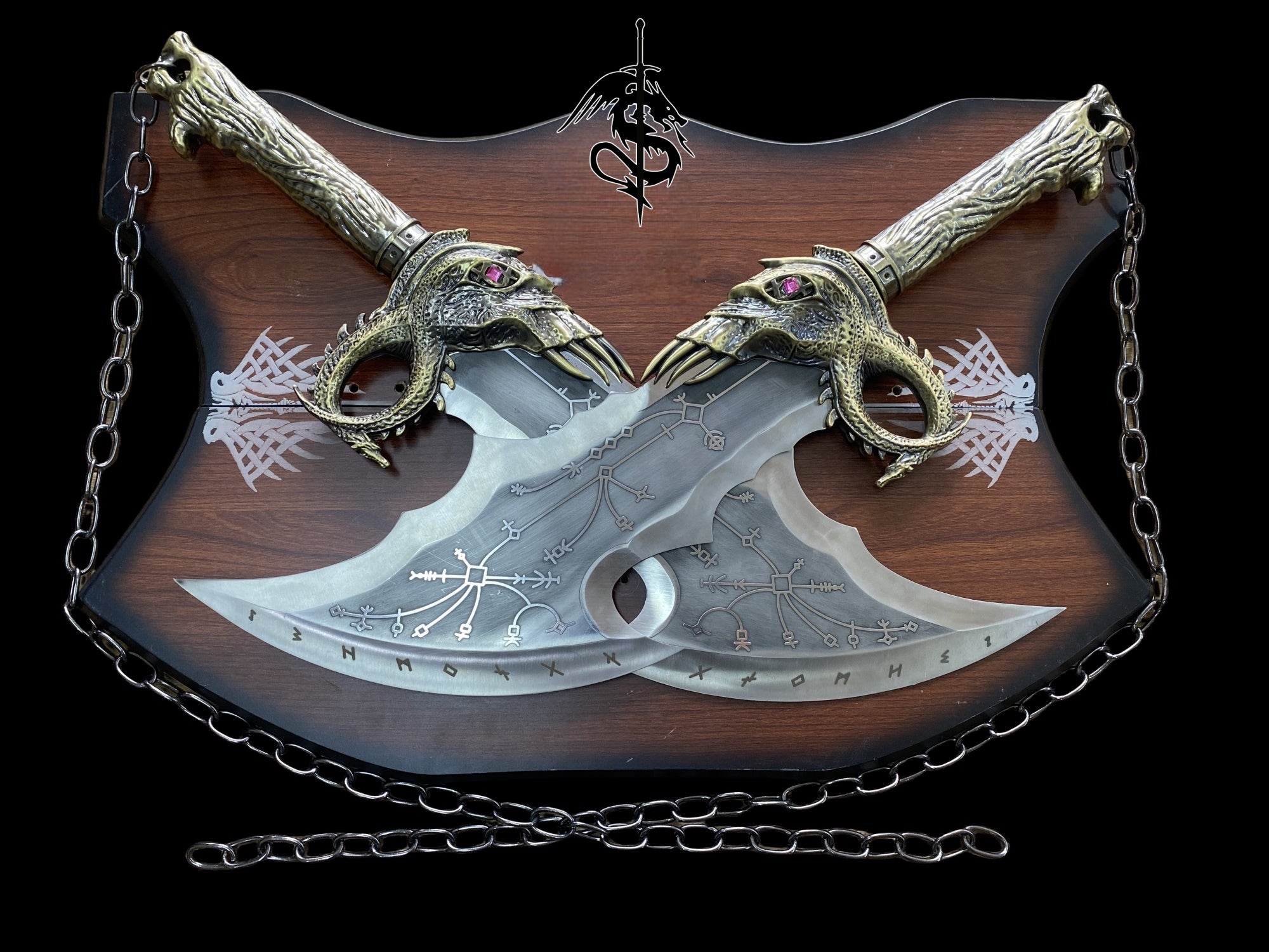 God of War Blades of Chaos Sword pairs Blades Kratos Metal Cosplay Weapon Prop e God of War Blades of Chaos Sword pairs Blades Kratos Metal Cosplay Weapon Prop e