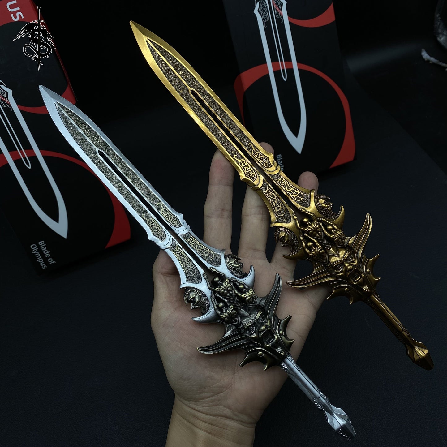 Blade Of Olympus 11.8'' Metal Replica 2 In 1 Pack