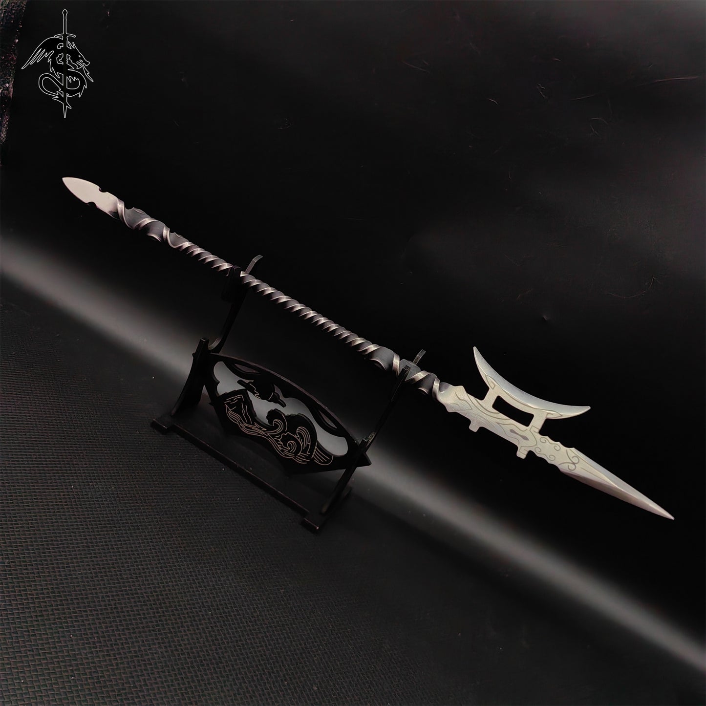 Hand-Forged Steel Tea Knife Long-Handle Spear 4 In 1 Pack