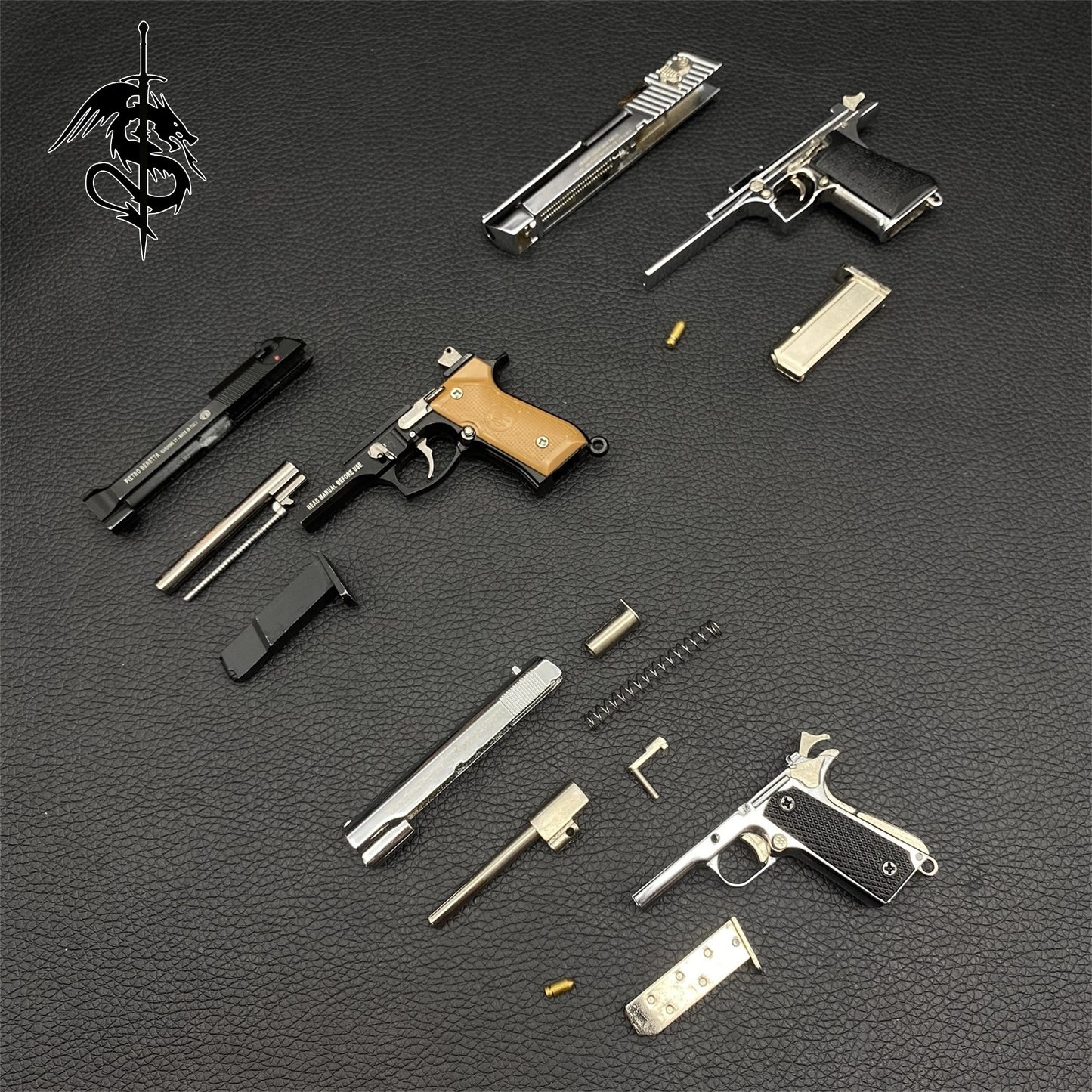 M1911 Miniature Alloy Small Desert Eagle Colt M92f Pistol Toy Gun