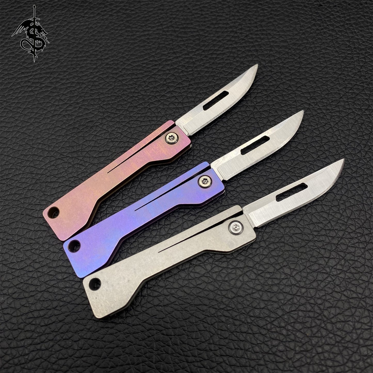 Creative Titanium Alloy Tiny EDC Folding Knife