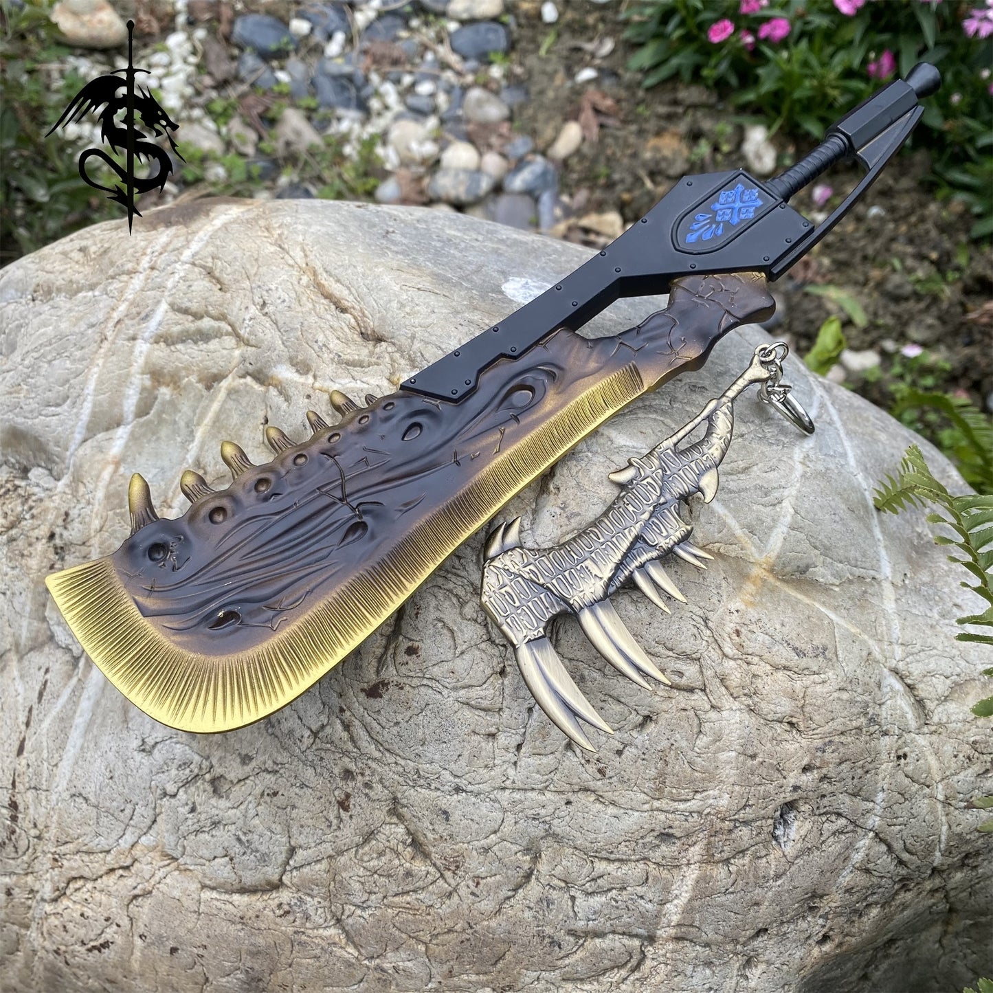 Giant Jawblade Great Sword Metal Replica 30CM/11.8"