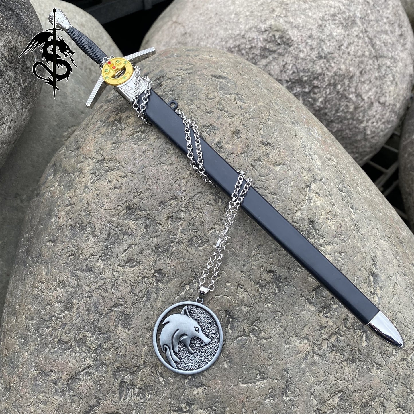 Geralt Steel Sword Metal Replica Mini Geralt of Rivia Sword
