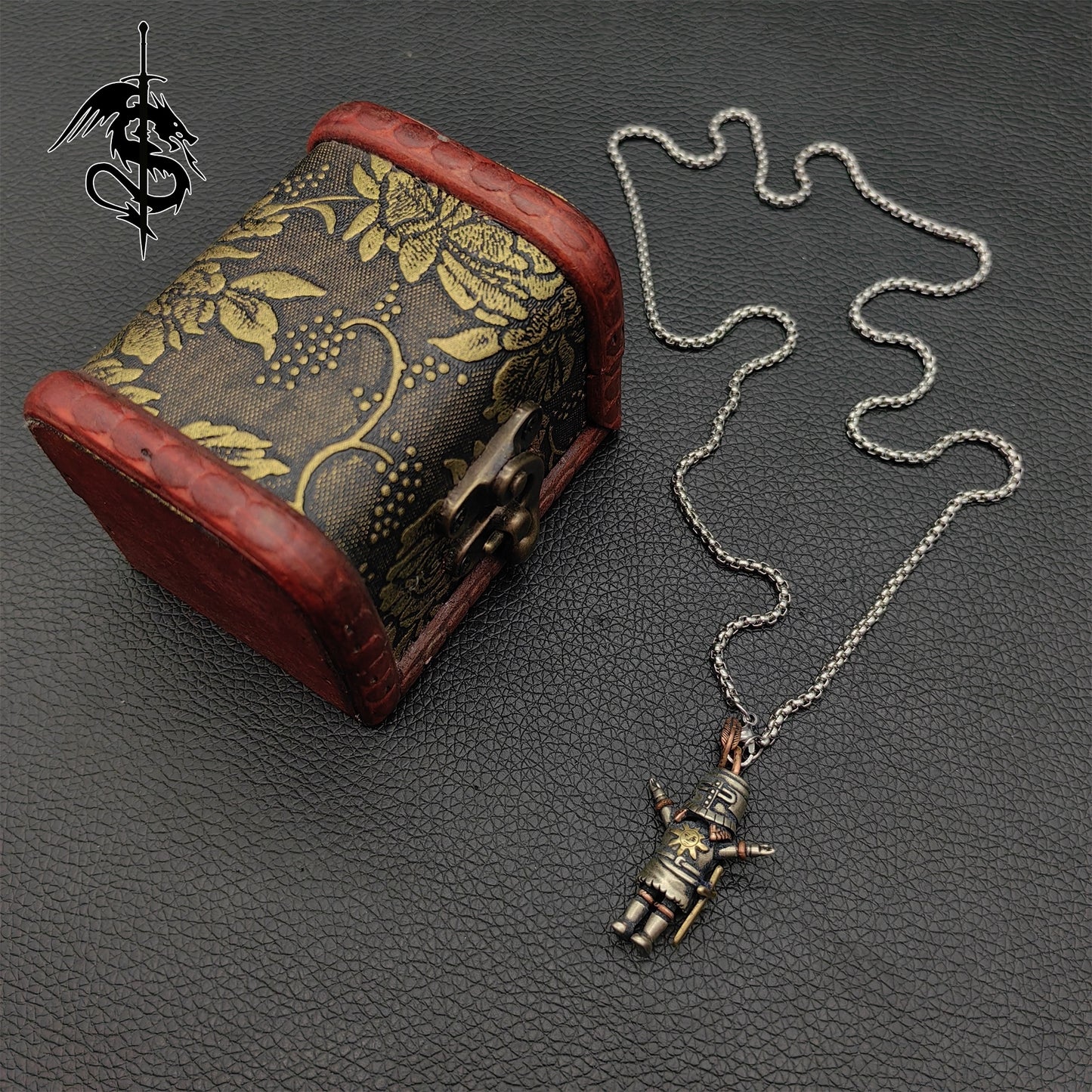 Solaire of Astora Necklace Sun Knight 925 Silver Pendant