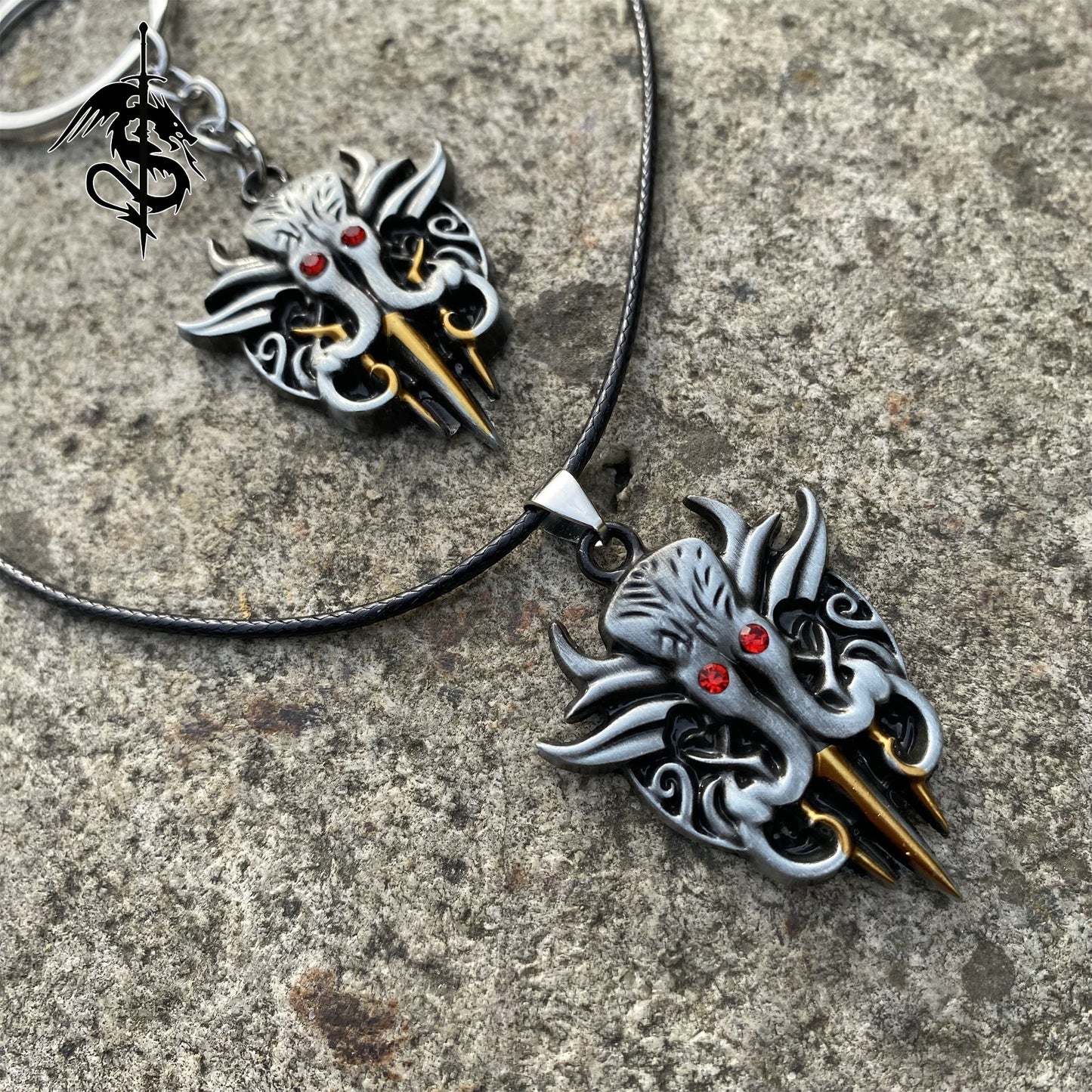 Baldur's Gate 3 Mind Flayer Necklace Baldur Gate Boss Keychain Jewelry