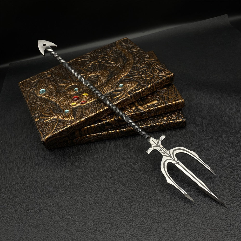 Hand-Forged Steel Poseidon Trident Miniature 37CM/14.5"
