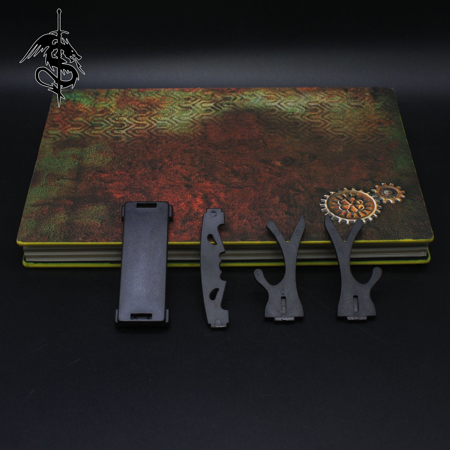 9PCS Katana Sword Miniature Display Holder Tiny Weapon Stand