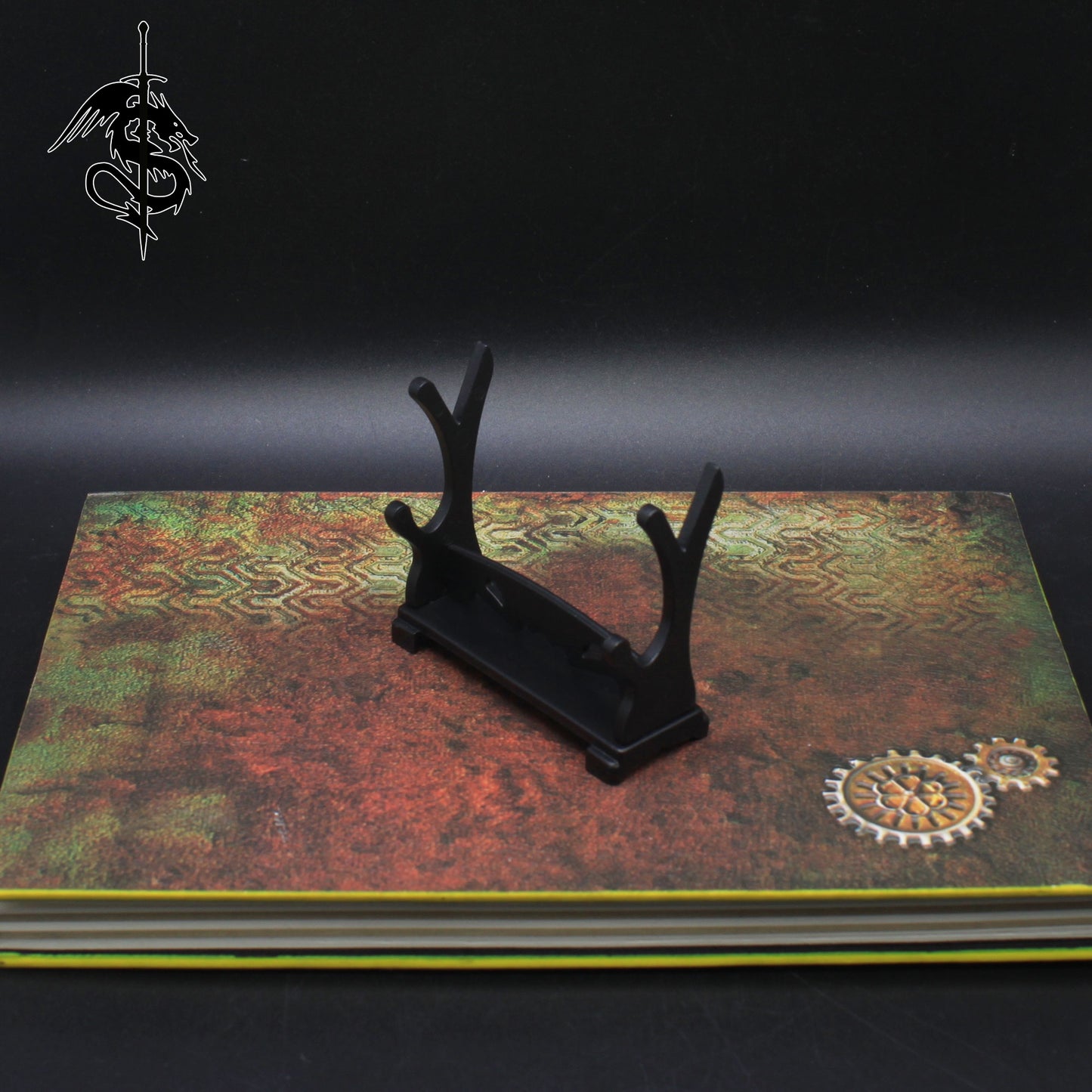 9PCS Katana Sword Miniature Display Holder Tiny Weapon Stand