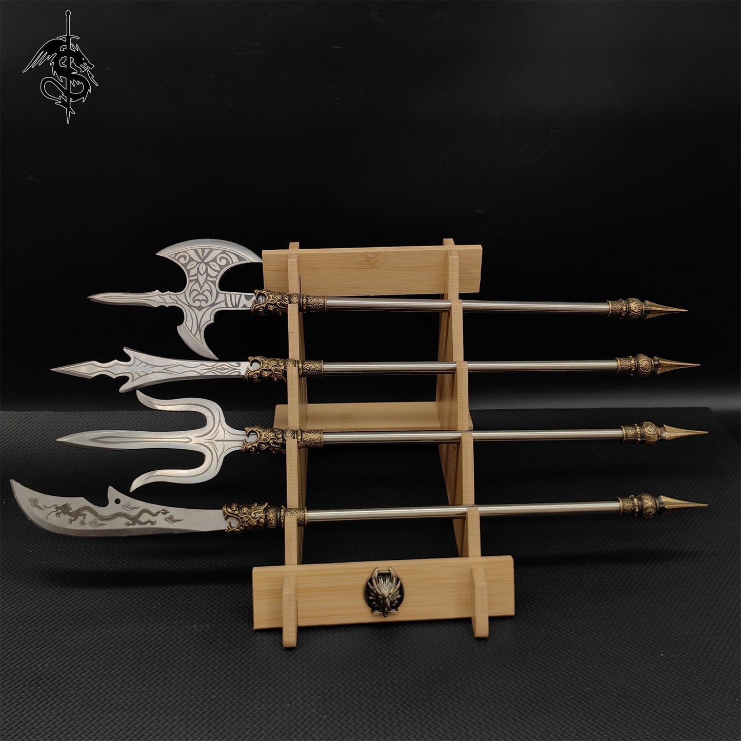 Hand-Forged Steel Long-Handle 14'' Tiny Spear 7 In 1 Pack