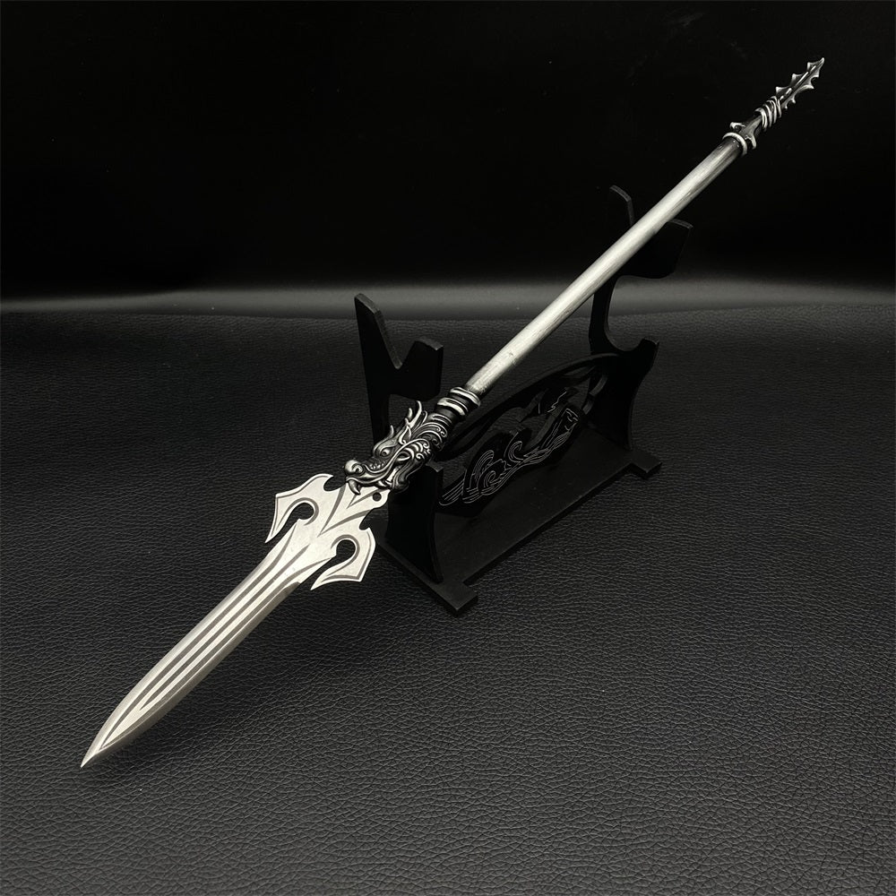 Hand-Forged ZhaoYun Spear Tiger General Zhaoyu Spike Miniature 36CM/14.2"