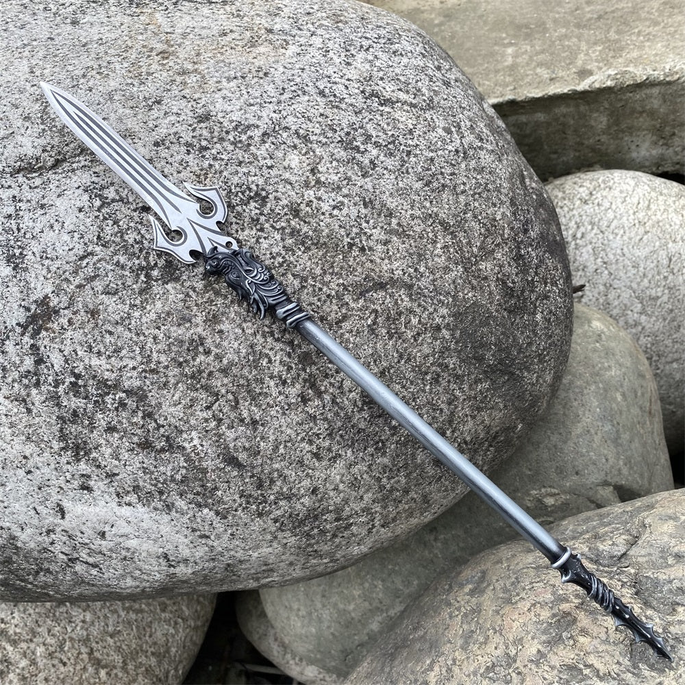 Hand-Forged ZhaoYun Spear Tiger General Zhaoyu Spike Miniature 36CM/14.2"