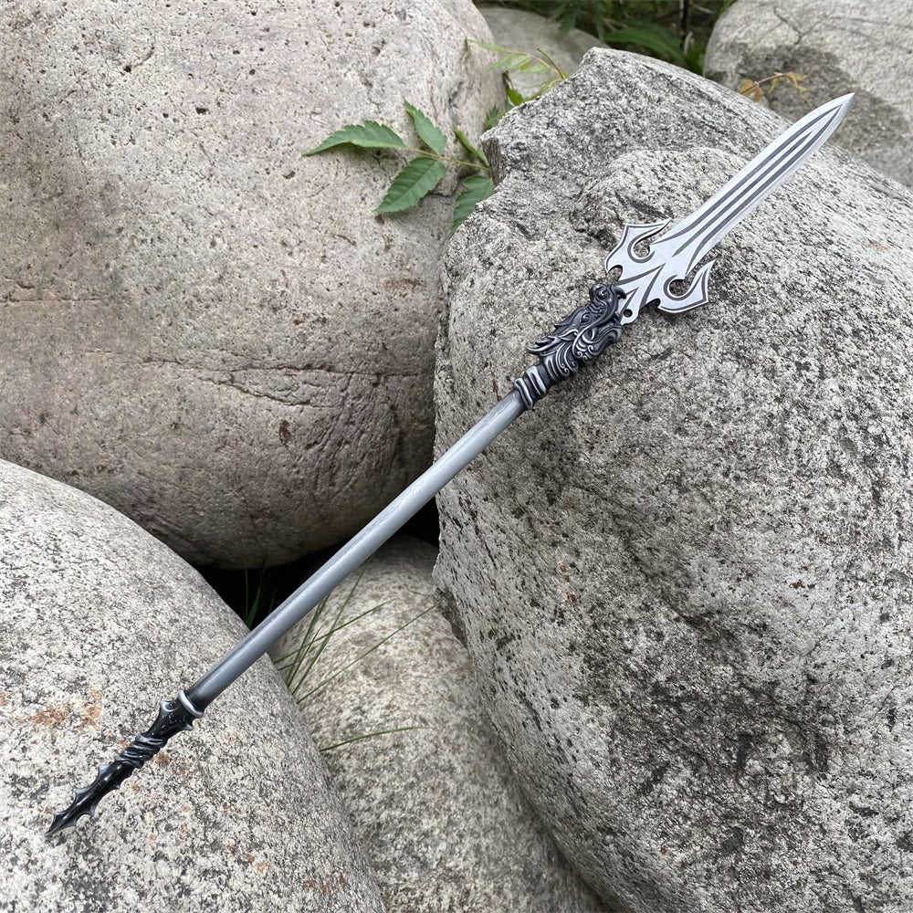 Hand-Forged ZhaoYun Spear Tiger General Zhaoyu Spike Miniature 36CM/14.2"