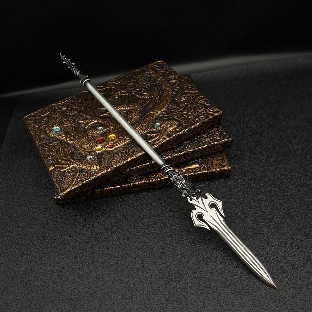 Hand-Forged ZhaoYun Spear Tiger General Zhaoyu Spike Miniature 36CM/14.2"