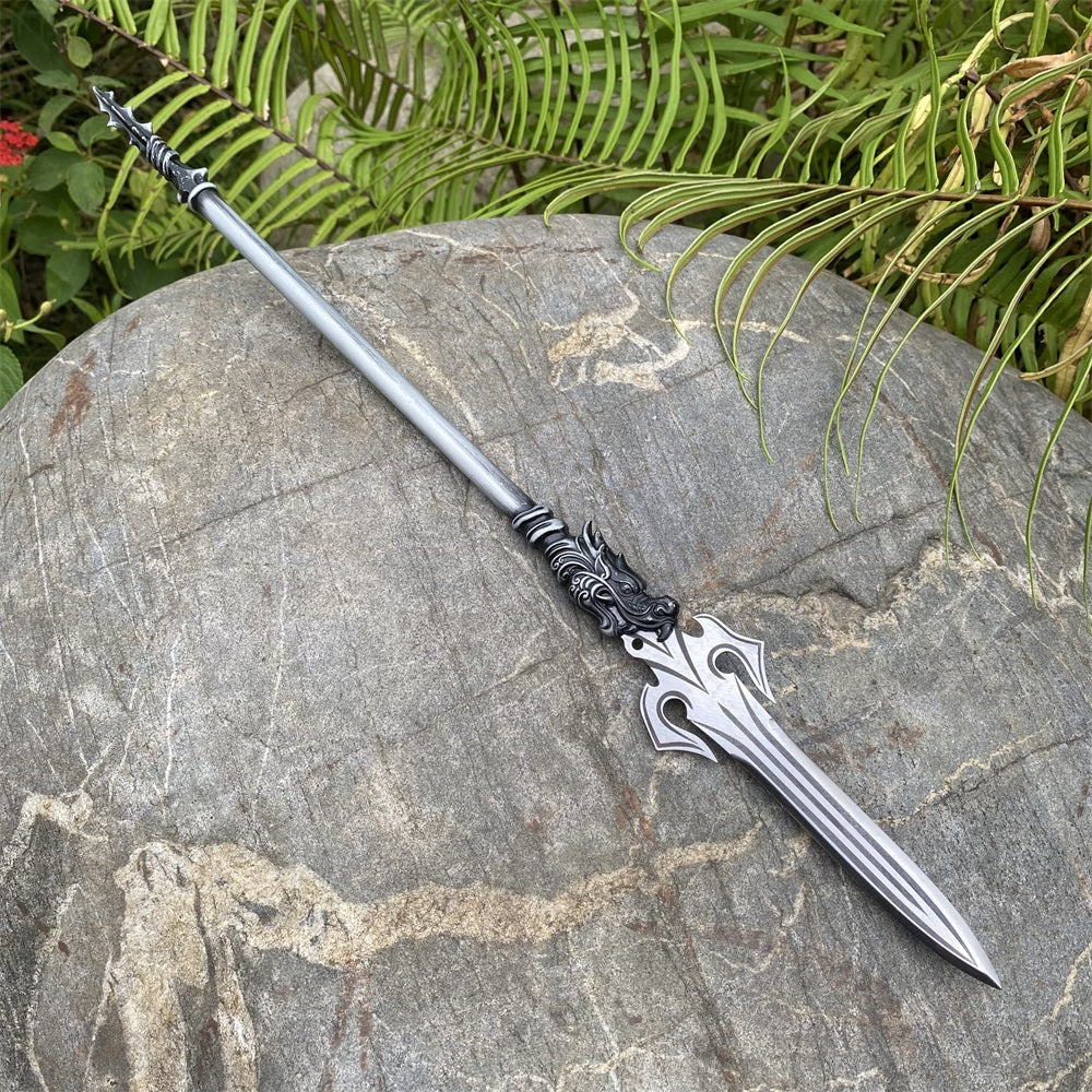 Hand-Forged ZhaoYun Spear Tiger General Zhaoyu Spike Miniature 36CM/14.2"