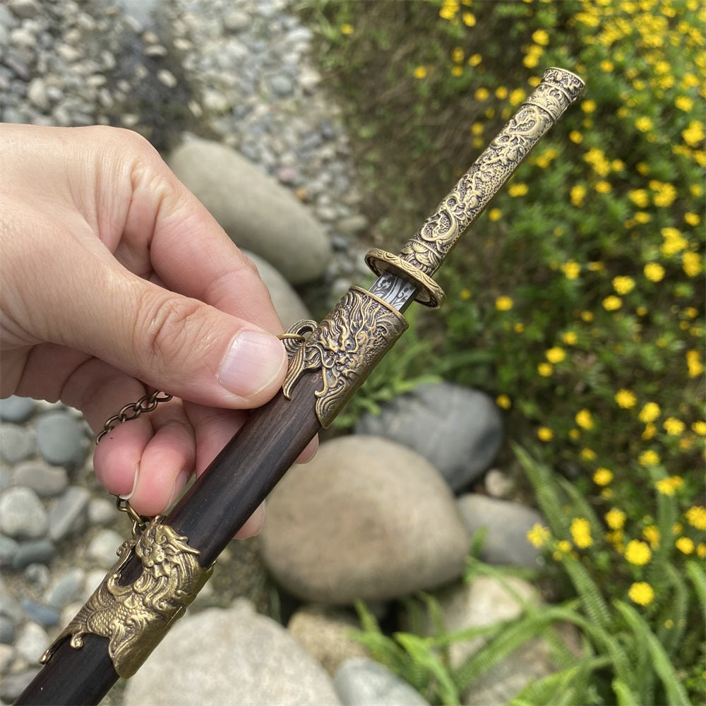 Hand-Forged Steel Mini Tang Sword 27cm/10.6"