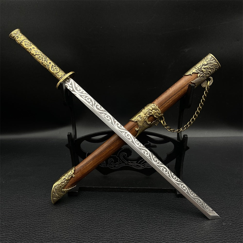 Hand-Forged Tang Sword Classic Tiny Sword Miniature