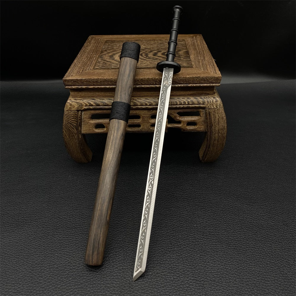 High-End Steel Ancient Chinese Tang Army Sword 25CM/9.5"