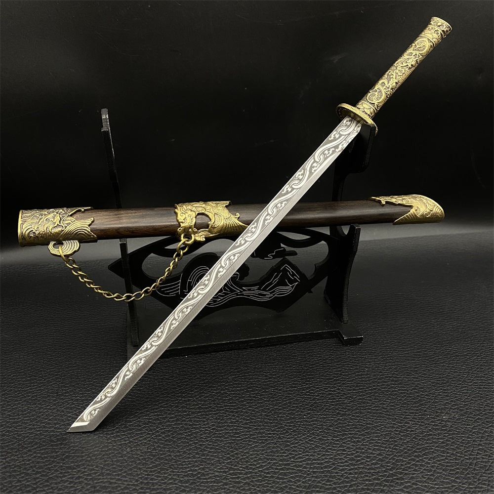 Hand-Forged Steel Mini Tang Sword 27cm/10.6"