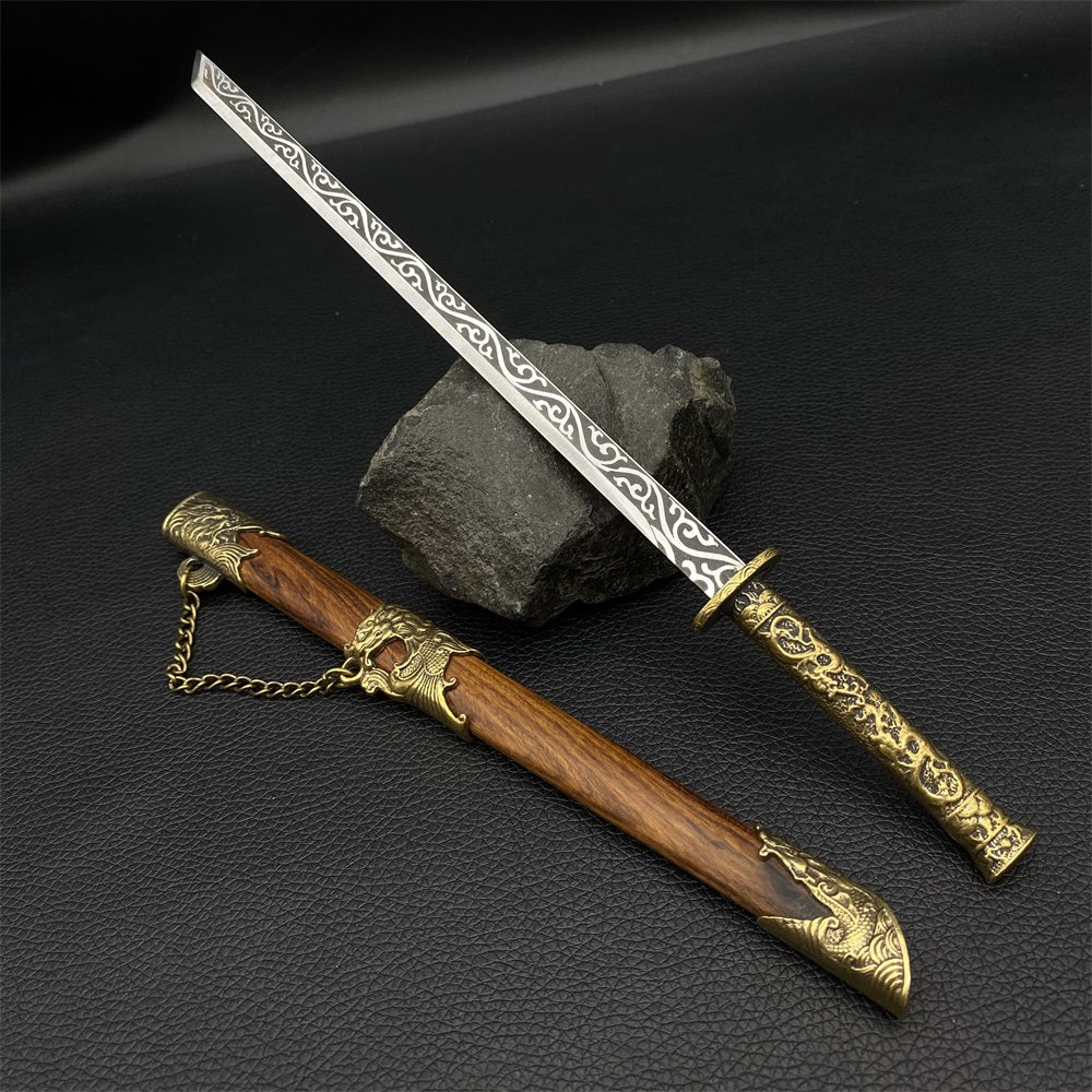 Hand-Forged Tang Sword Classic Tiny Sword Miniature