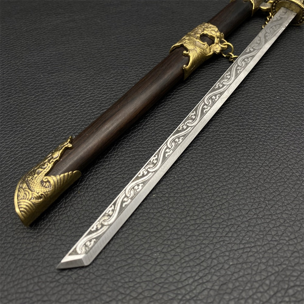 Hand-Forged Steel Mini Tang Sword 27cm/10.6"