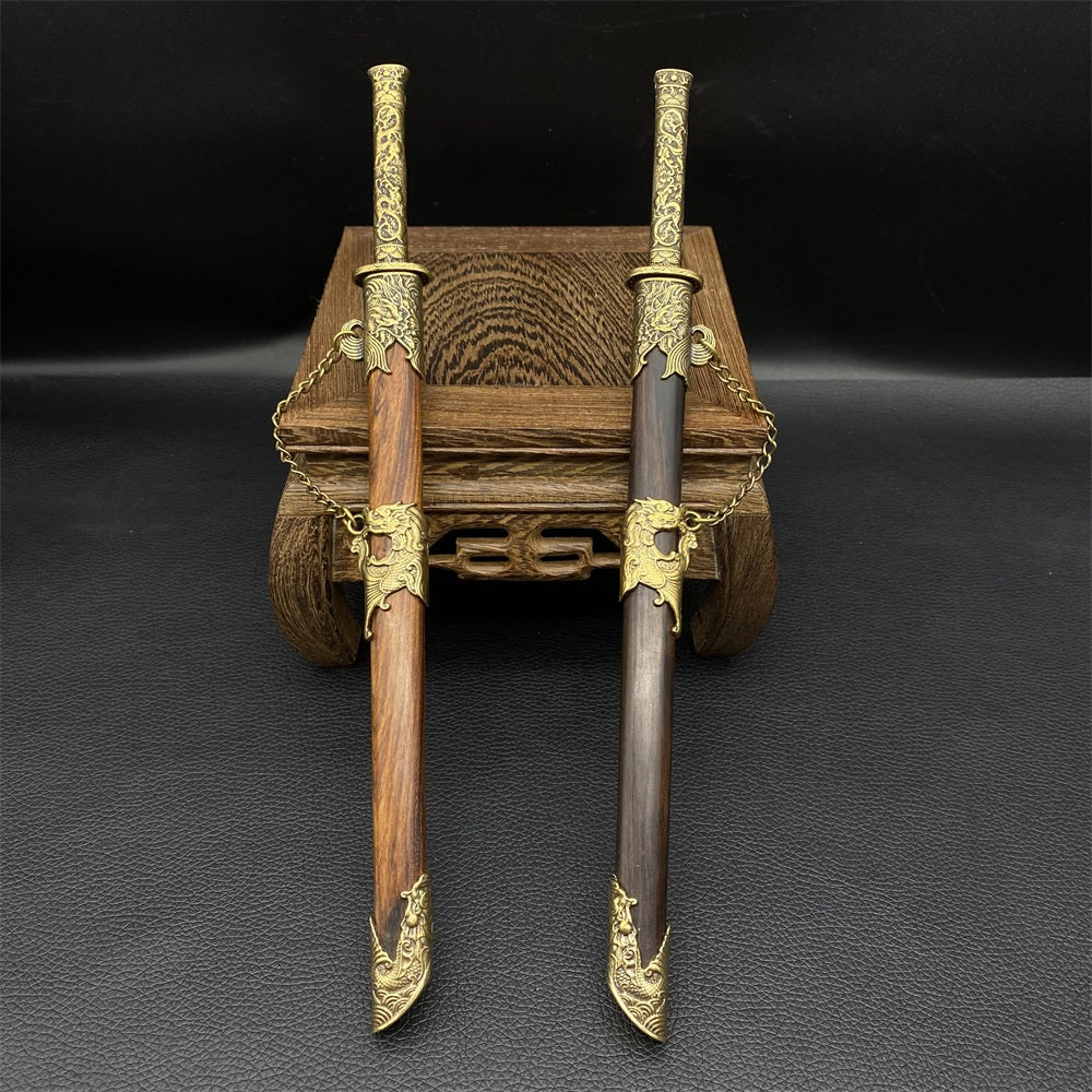 Hand-Forged Classic Tang Sword Sword Brass Handle Miniature 27cm/10.6"