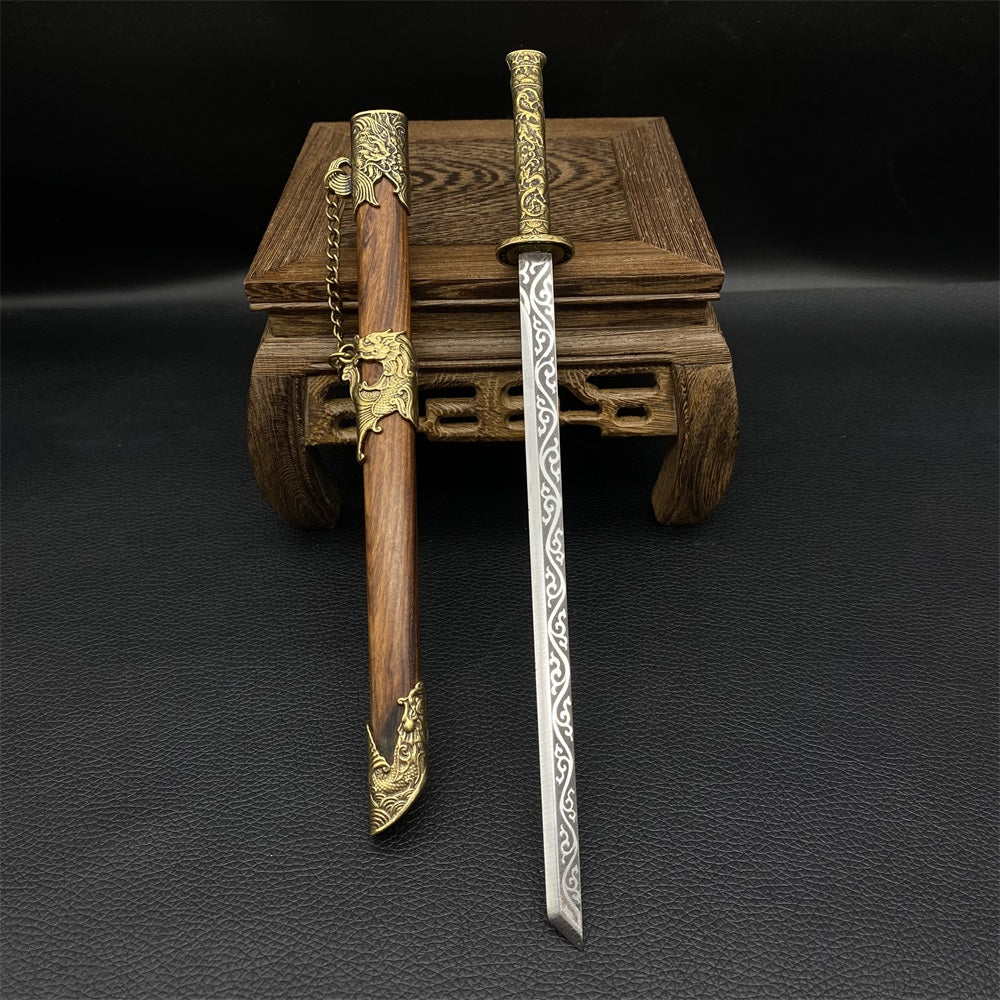 Hand-Forged Tang Sword Classic Tiny Sword Miniature