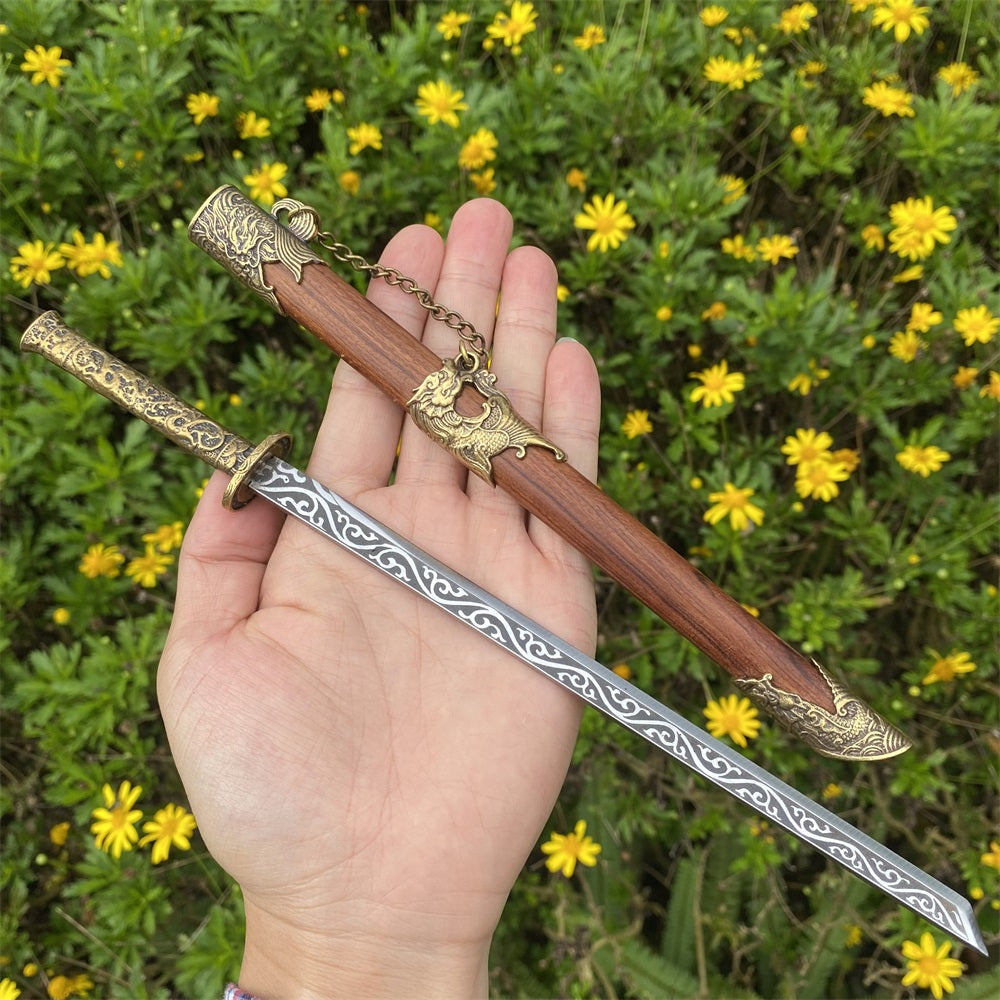 Hand-Forged Tang Sword Classic Tiny Sword Miniature